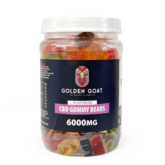 CBD Platinum Gummies - Clear Bears 6000MG